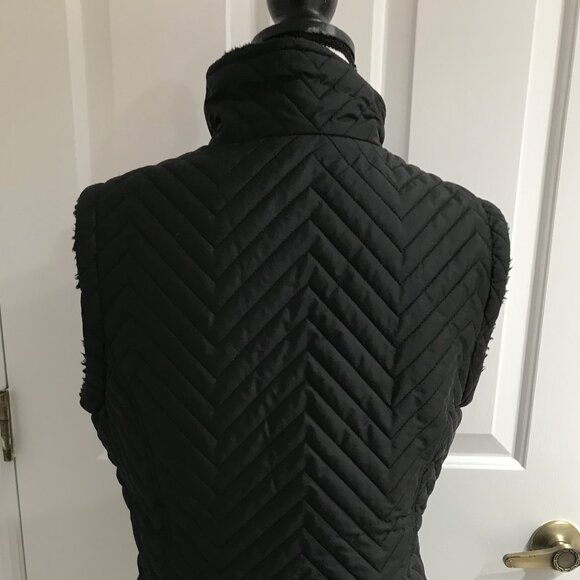 Free Country Blsck Vest with Fur Lining S - Picture 7 of 10